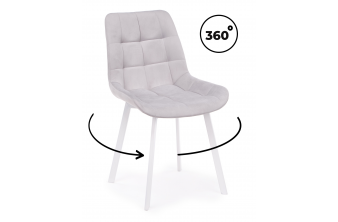 Стулья на металлокаркасе Челси 360 латте (ZD 290) / белый