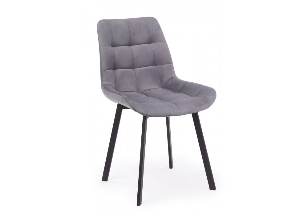 Стул на металлокаркасе Челси 360 П темно-серый (zd 995) / черный