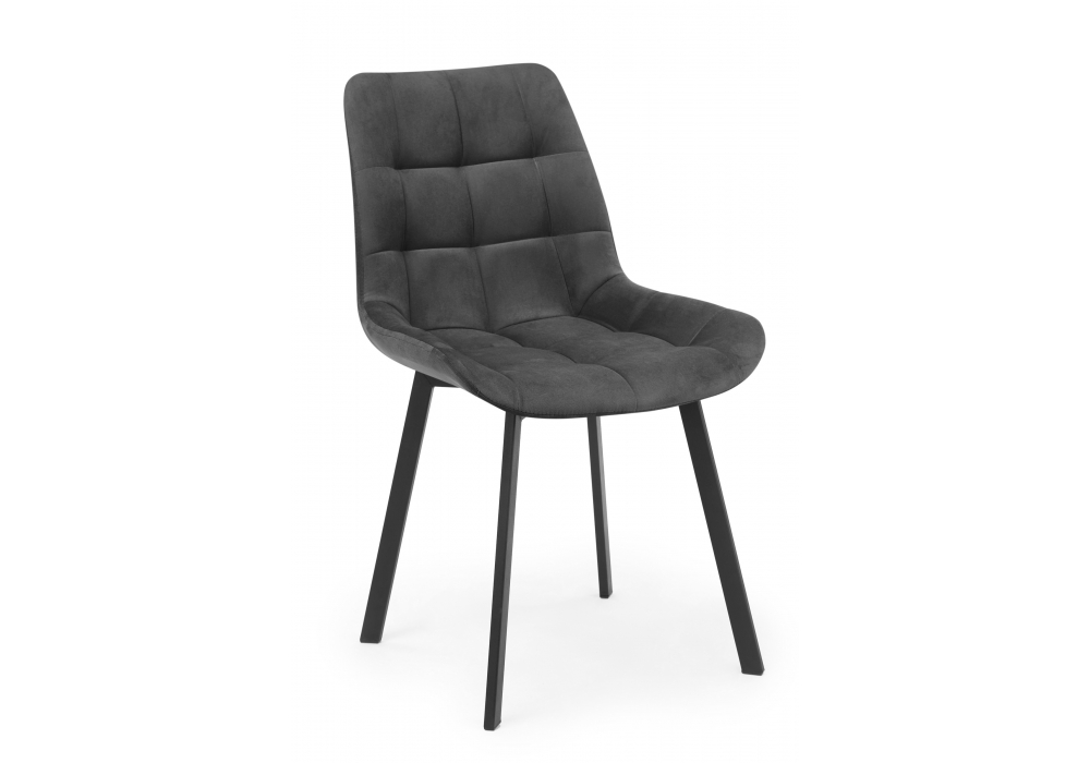 Стул на металлокаркасе Челси 360 П темно-серый (zd 995) / черный