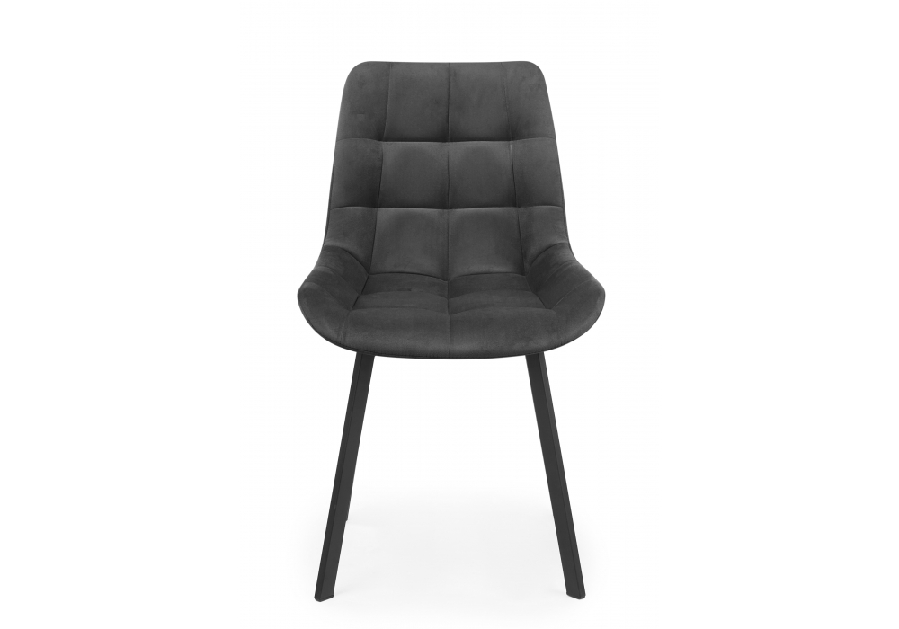 Стул на металлокаркасе Челси 360 П темно-серый (zd 995) / черный