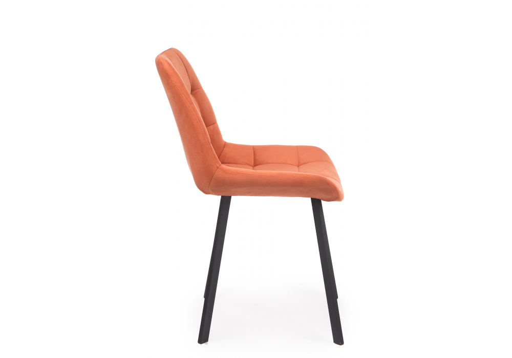 Стул на металлокаркасе Челси 360 П терракотовый (zd 432) / черный