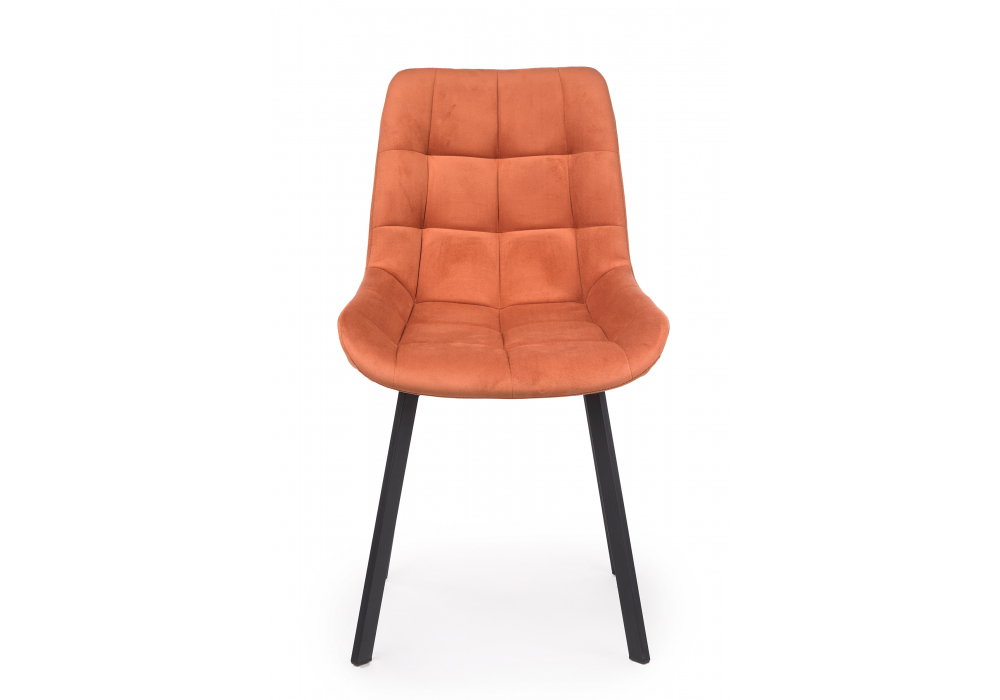 Стул на металлокаркасе Челси 360 П терракотовый (zd 432) / черный