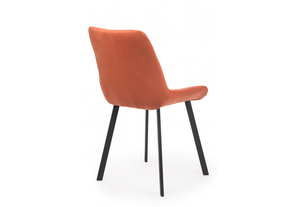 Стул на металлокаркасе Челси 360 П терракотовый (zd 432) / черный