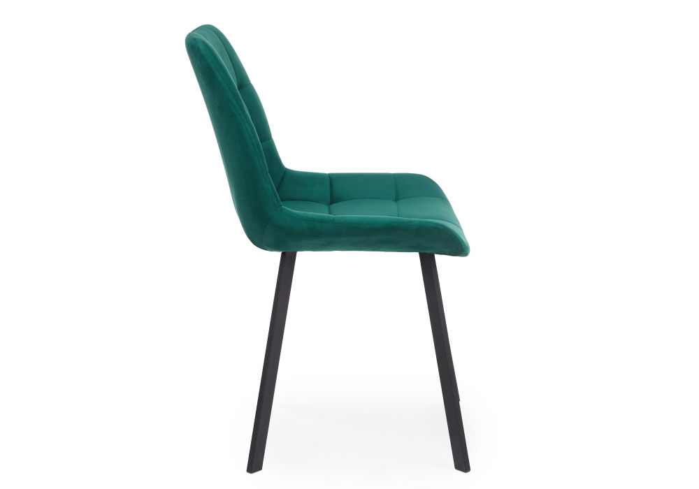 Стул на металлокаркасе Челси 360 П зеленый (zd 667) / черный