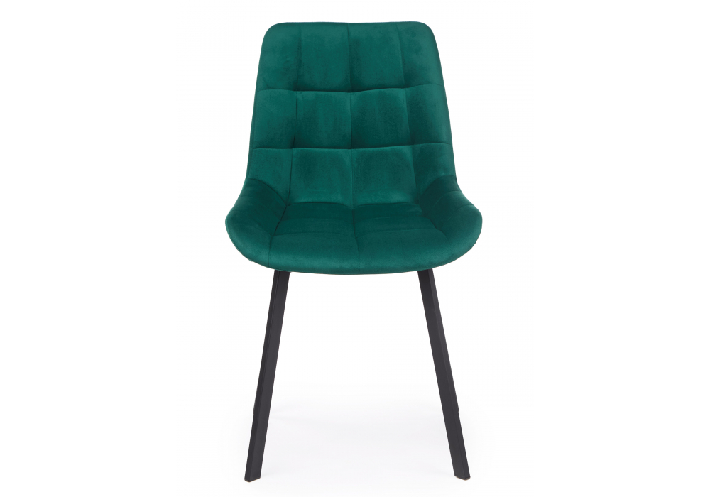 Стул на металлокаркасе Челси 360 П зеленый (zd 667) / черный