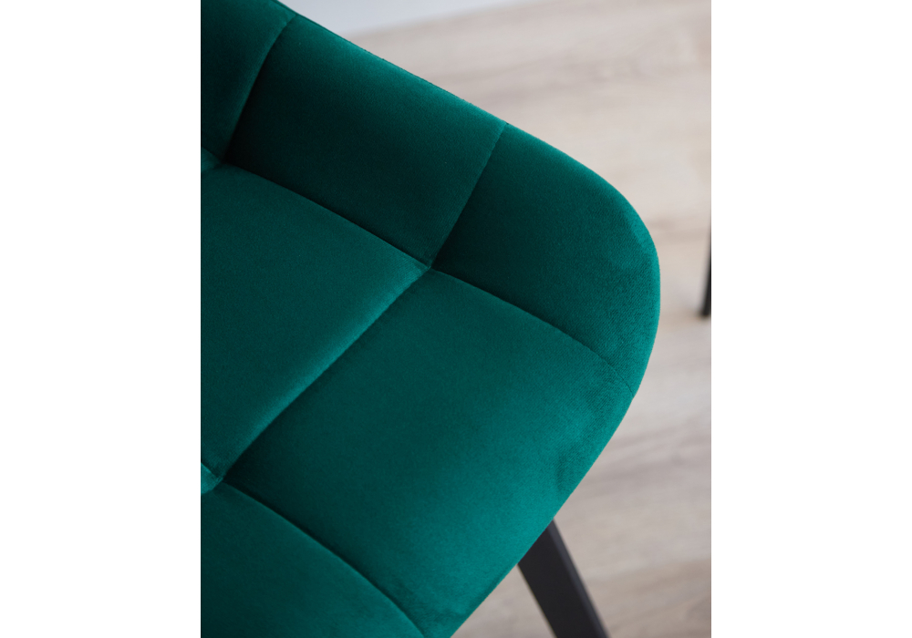 Стул на металлокаркасе Челси 360 П зеленый (zd 667) / черный