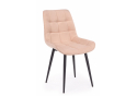 Стул на металлокаркасе Челси К бежевый (zd 210) / черный
