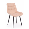 Стул на металлокаркасе Челси К бежевый (zd 210) / черный