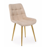 Стул на металлокаркасе Челси К бежевый (zd 210) / золотой