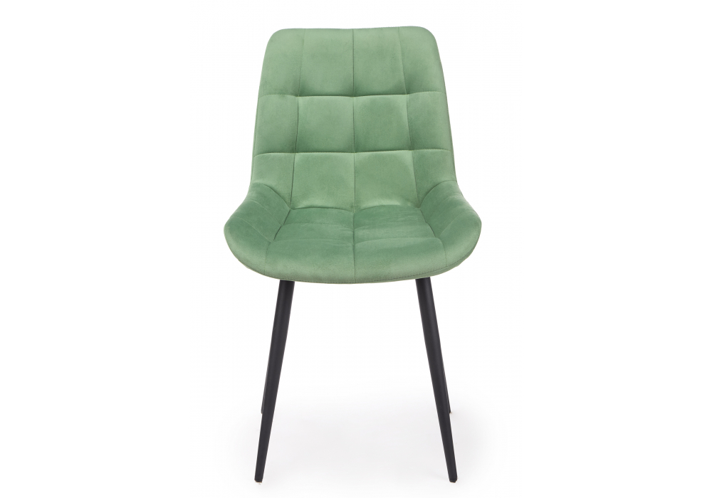 Стул на металлокаркасе Челси К фисташковый (zd 651) / черный