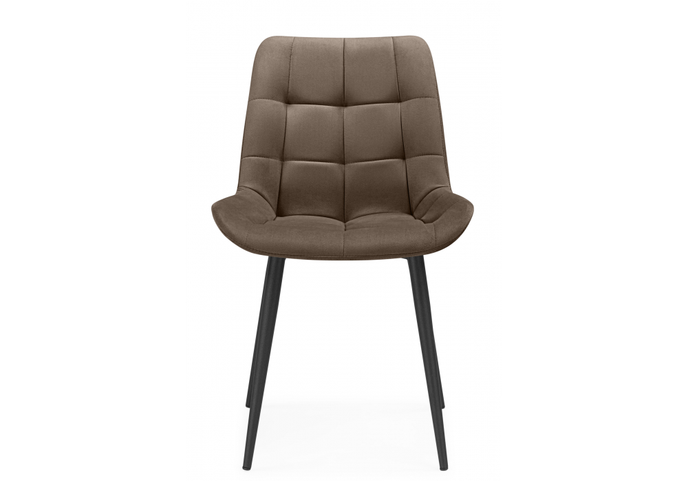 Стул на металлокаркасе Челси К коричневый (zd 233) / черный