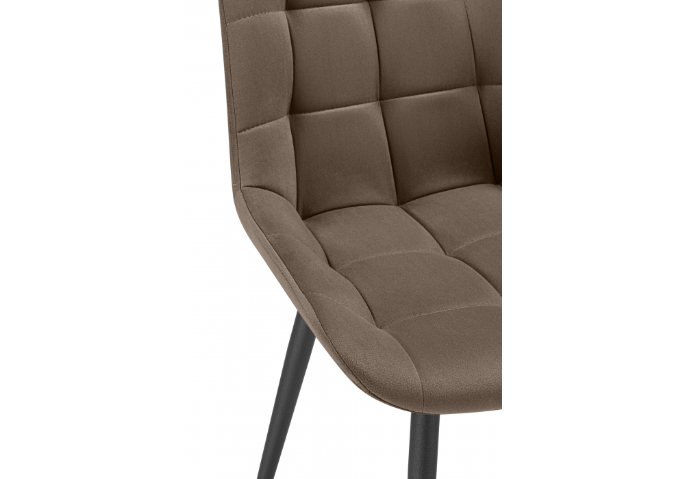 Стул на металлокаркасе Челси К коричневый (zd 233) / черный