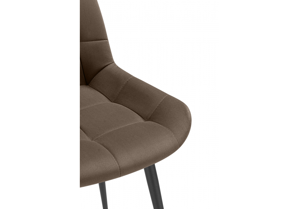 Стул на металлокаркасе Челси К коричневый (zd 233) / черный