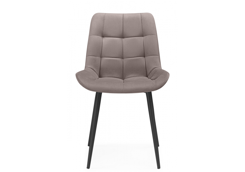 Стул на металлокаркасе Челси К латте (zd 290) / черный