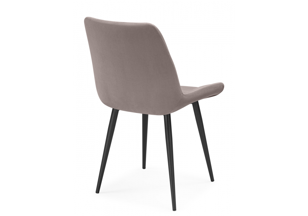 Стул на металлокаркасе Челси К латте (zd 290) / черный