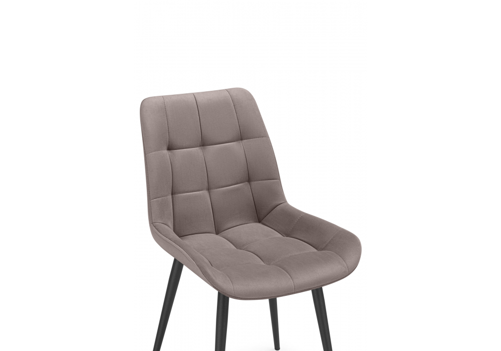 Стул на металлокаркасе Челси К латте (zd 290) / черный