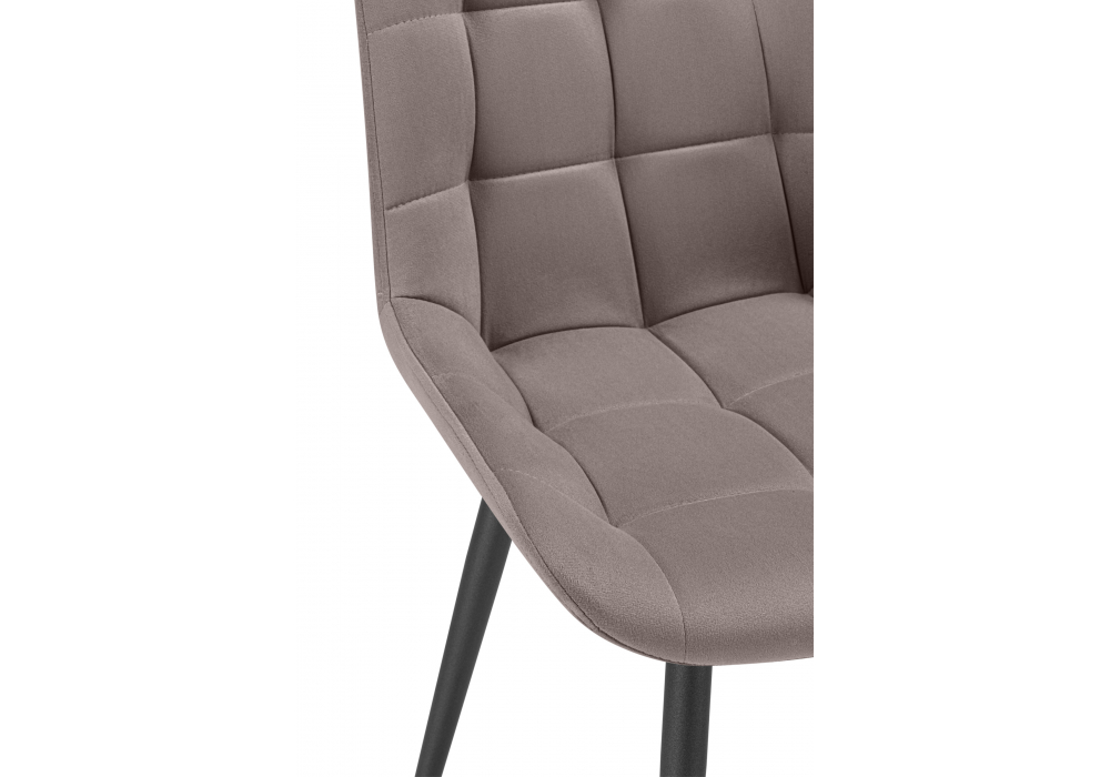 Стул на металлокаркасе Челси К латте (zd 290) / черный