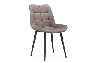 Стул на металлокаркасе Челси К латте (zd 290) / черный