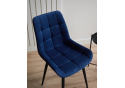 Стул на металлокаркасе Челси К синий (zd 798) / черный