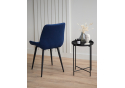 Стул на металлокаркасе Челси К синий (zd 798) / черный