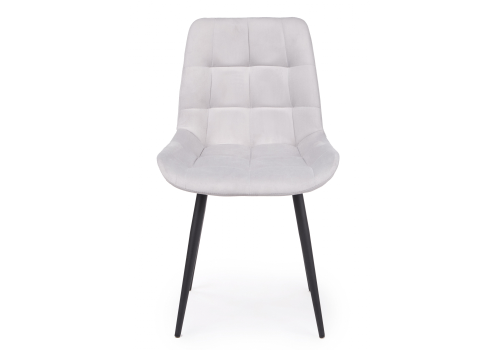 Стул на металлокаркасе Челси К светло-серый (zd 960) / черный