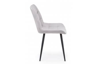 Стулья на металлокаркасе Челси 360 светло-серый (ZD 960) / черный