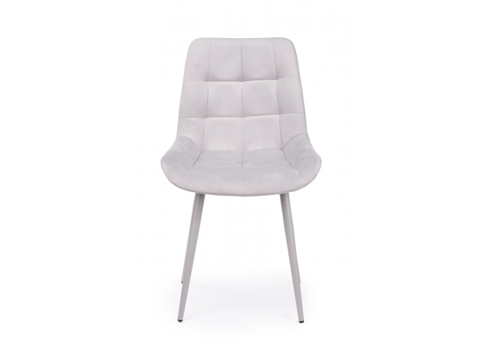 Стул на металлокаркасе Челси К светло-серый (zd 960) / серый