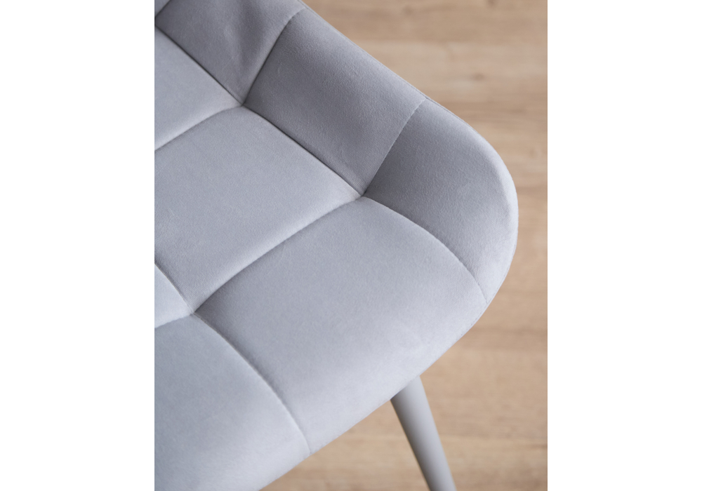 Стул на металлокаркасе Челси К светло-серый (zd 960) / серый