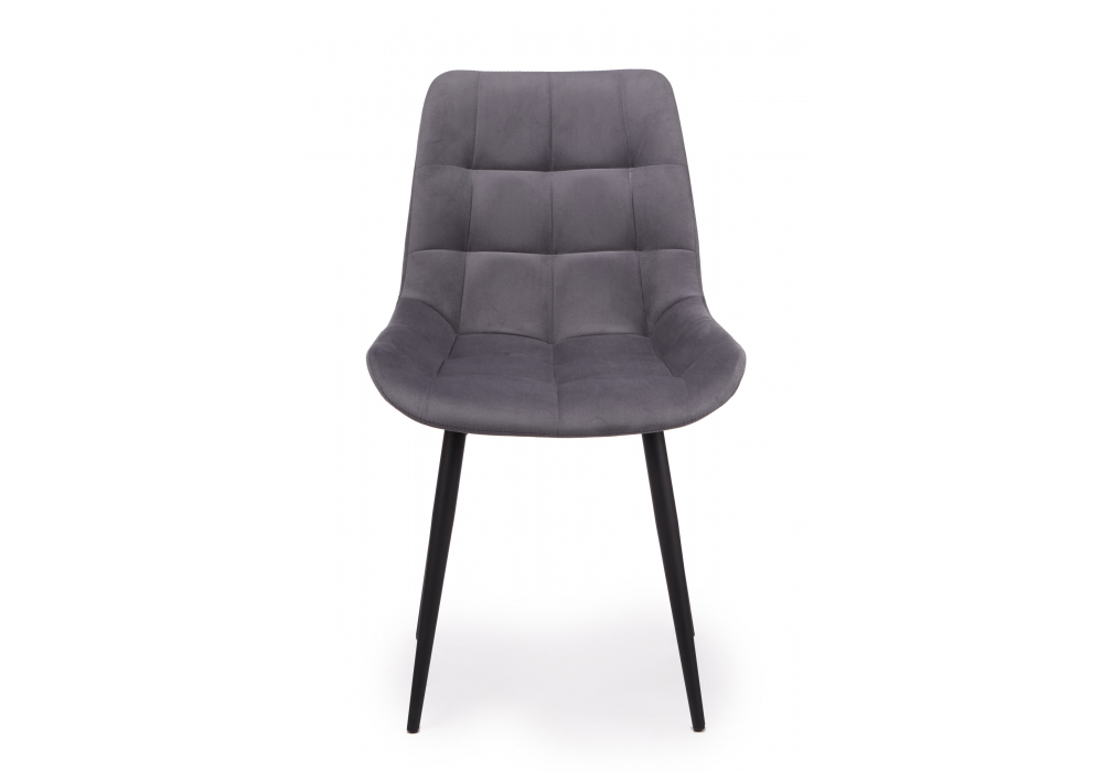 Стул на металлокаркасе Челси К темно-серый (zd 995) / черный