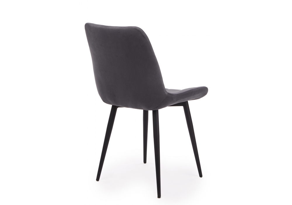 Стул на металлокаркасе Челси К темно-серый (zd 995) / черный