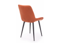 Стул на металлокаркасе Челси К терракотовый (zd 432) / черный