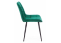 Стул на металлокаркасе Челси К зеленый (zd 667) / черный