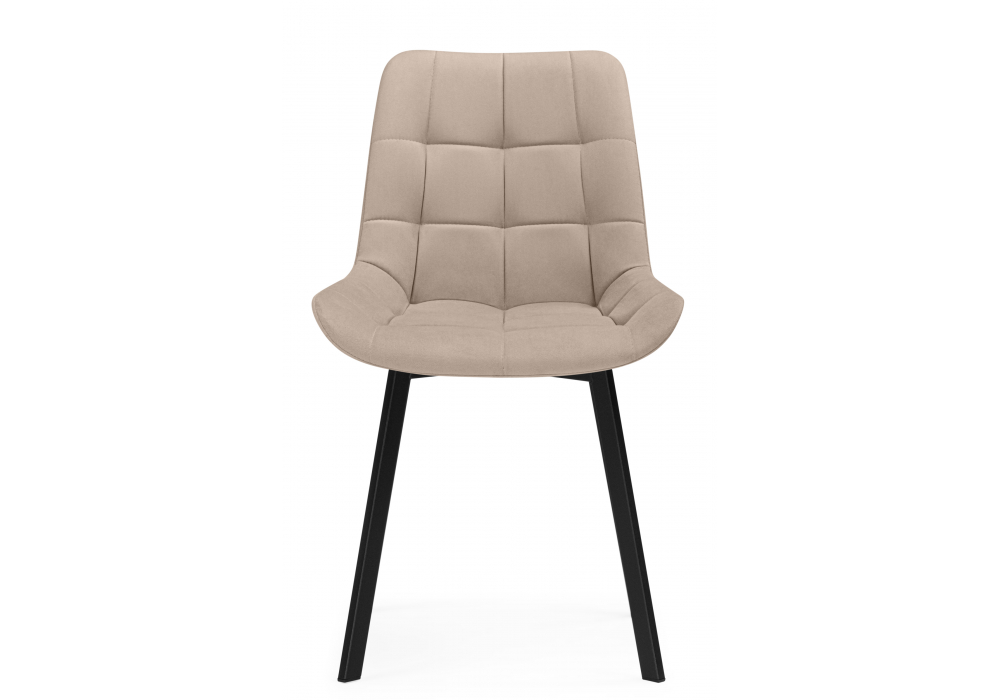 Стул на металлокаркасе Челси П бежевый (zd 210) / черный