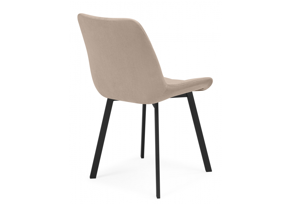 Стул на металлокаркасе Челси П бежевый (zd 210) / черный