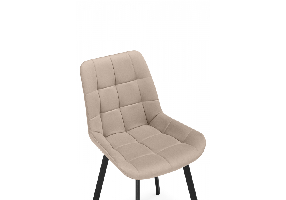 Стул на металлокаркасе Челси П бежевый (zd 210) / черный