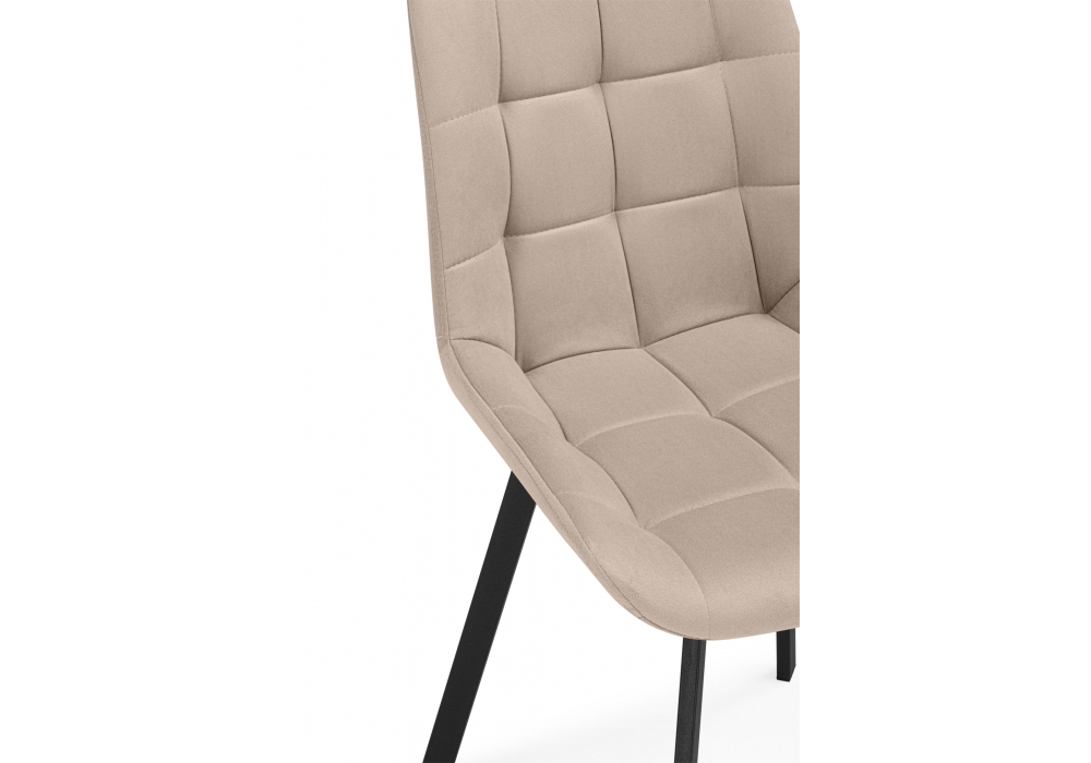 Стул на металлокаркасе Челси П бежевый (zd 210) / черный