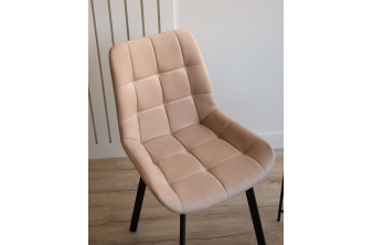 Стул на металлокаркасе Чилли темно-серый / черный