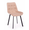 Стул на металлокаркасе Челси П бежевый (zd 210) / черный
