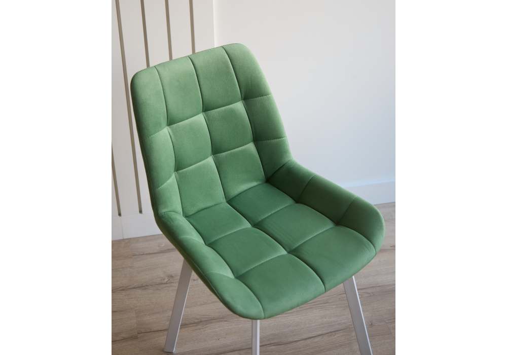 Стул на металлокаркасе Челси П фисташковый (zd 651) / белый