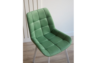 Стул на металлокаркасе Чилли темно-серый / черный