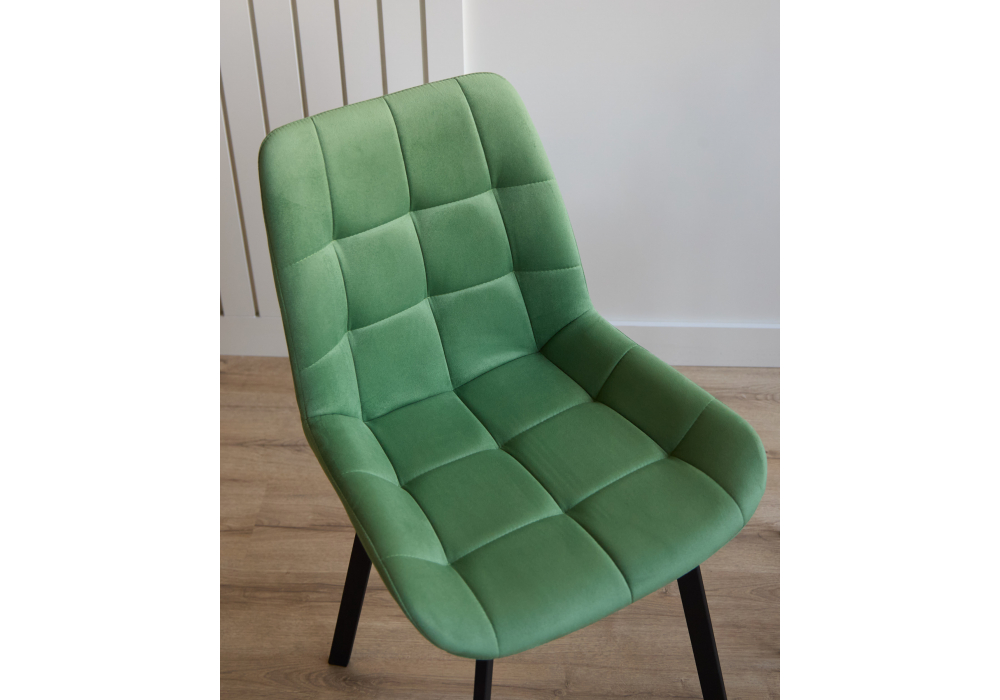 Стул на металлокаркасе Челси П фисташковый (zd 651) / черный