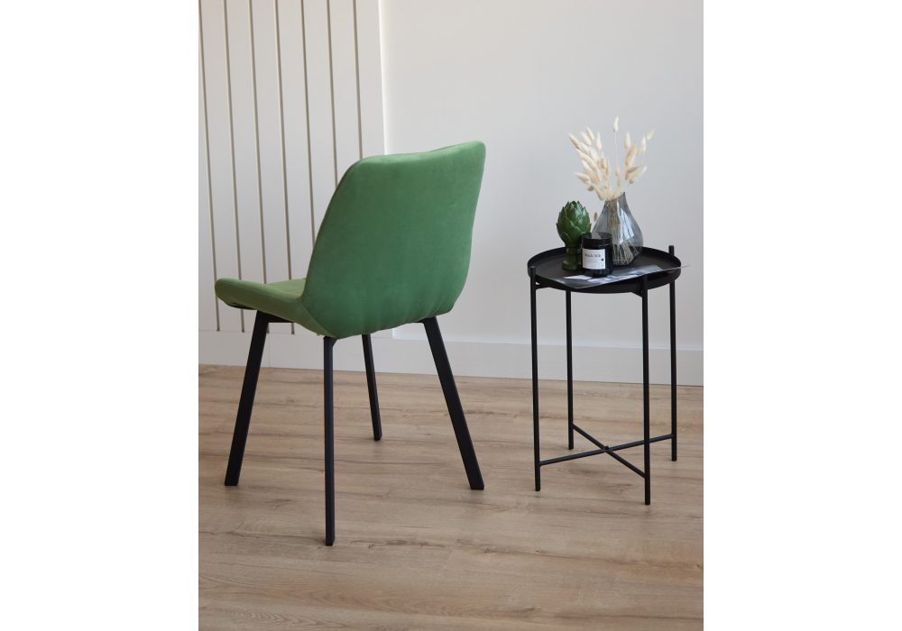 Стул на металлокаркасе Челси П фисташковый (zd 651) / черный