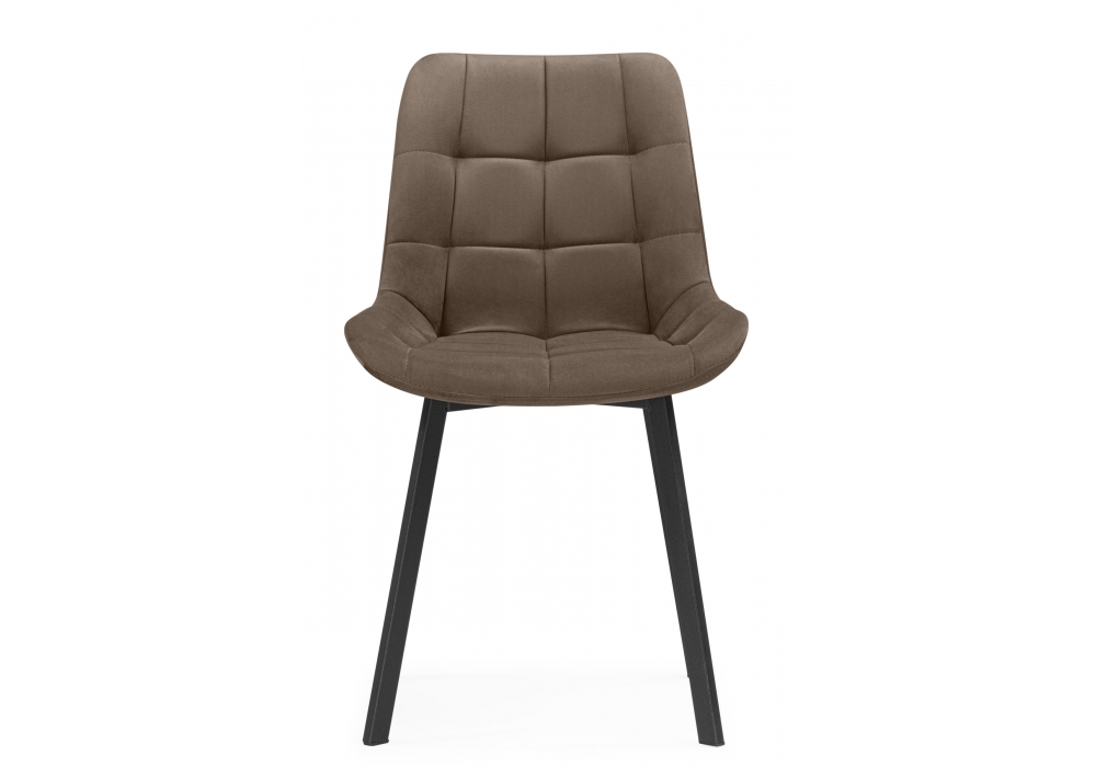 Стул на металлокаркасе Челси П коричневый (zd 233) / черный