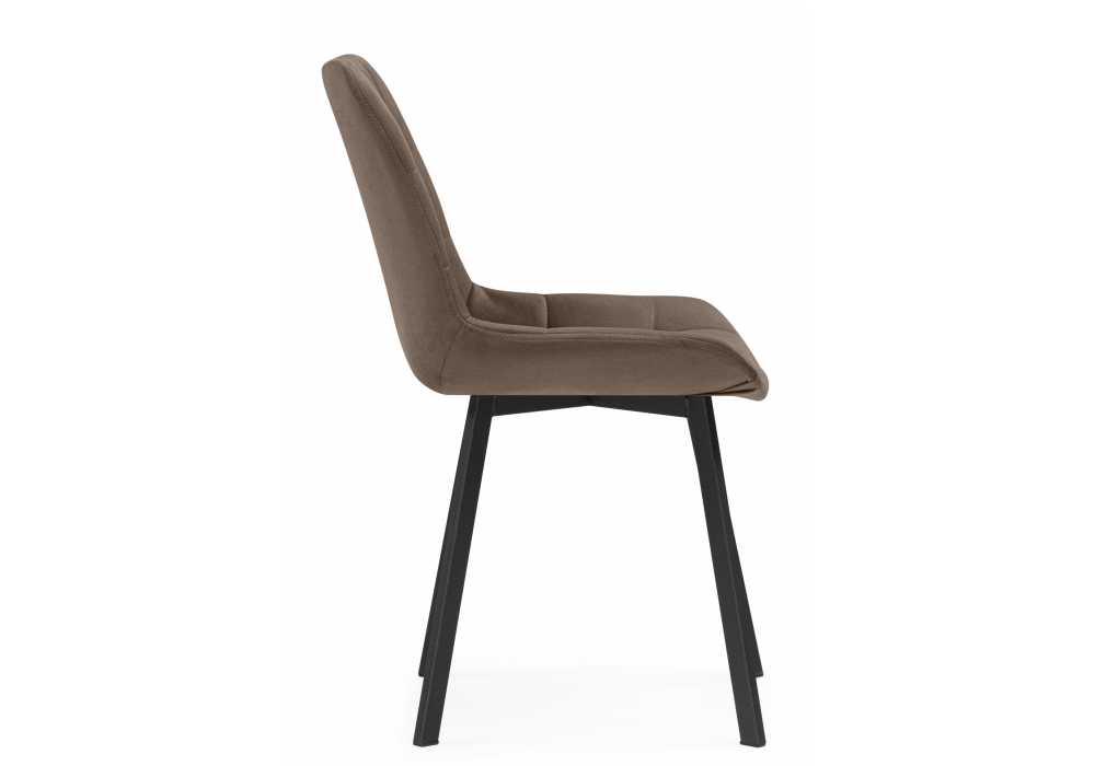 Стул на металлокаркасе Челси П коричневый (zd 233) / черный