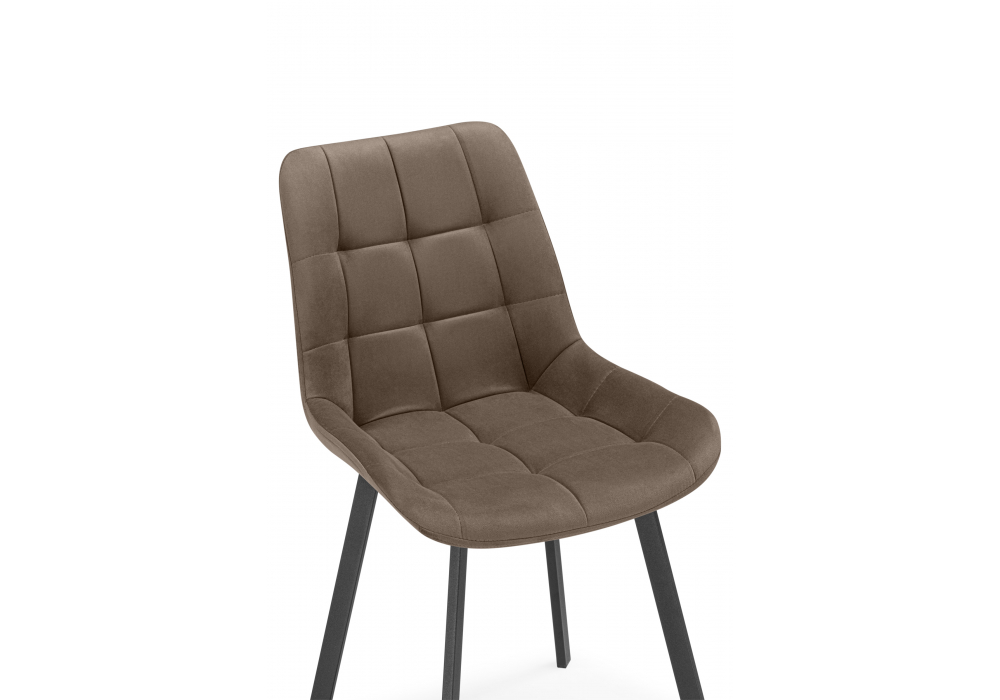 Стул на металлокаркасе Челси П коричневый (zd 233) / черный