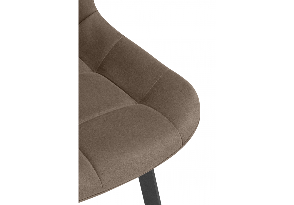 Стул на металлокаркасе Челси П коричневый (zd 233) / черный