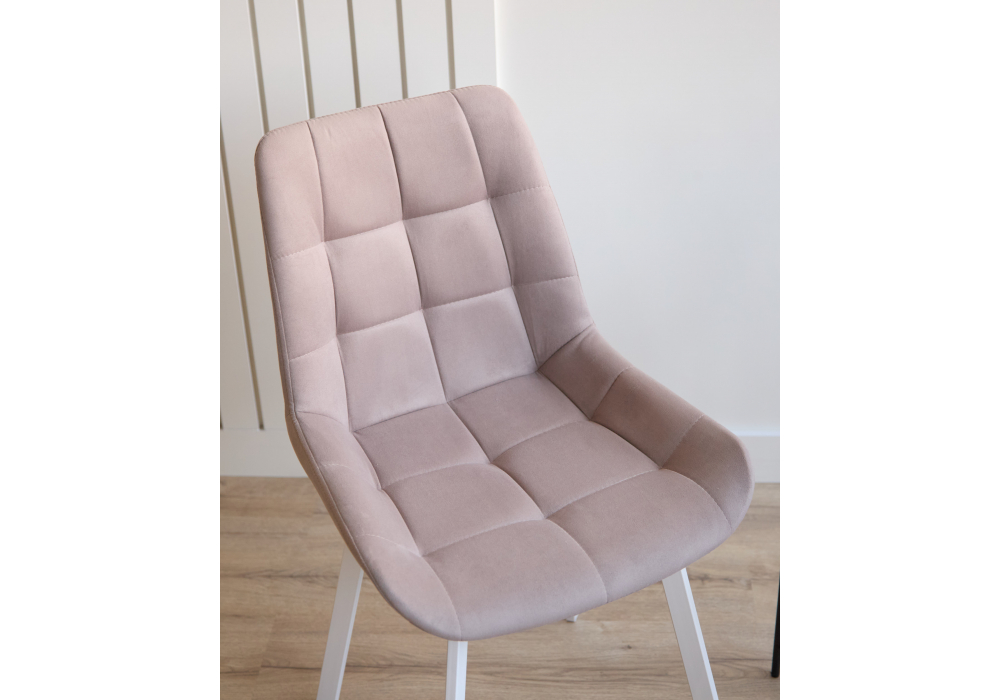 Стул на металлокаркасе Челси П латте (zd 290) / белый