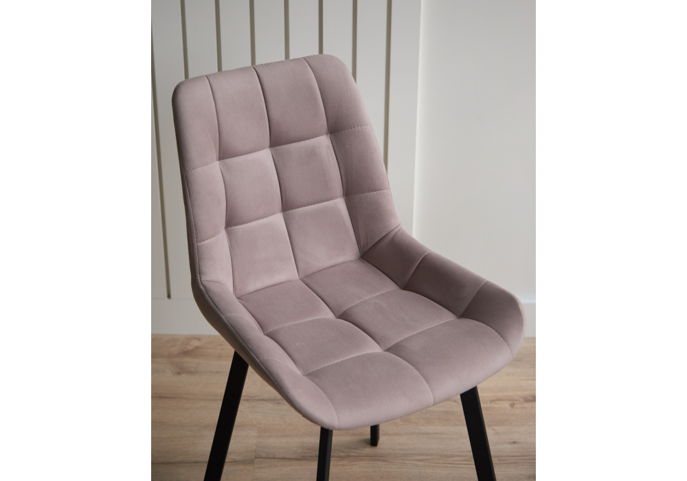 Стул на металлокаркасе Челси П латте (zd 290) / черный