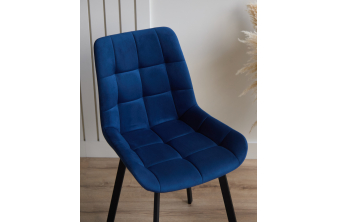 Стул на металлокаркасе Морено velutto 33 / черный