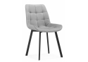 Стул на металлокаркасе Челси П светло-серый (zd 960) / черный